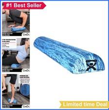 Half Round Foam Roller 6 x 36 Inch High Density EVA Blue Muscle Massage
