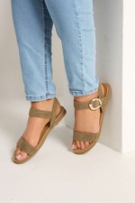 Yours Curve Women's Plus Size Sandals In Wide E Fit