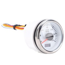 52mm Tachometer 3000RPM 7 Color Backlight With Hour Meter For Truck Tractor Car