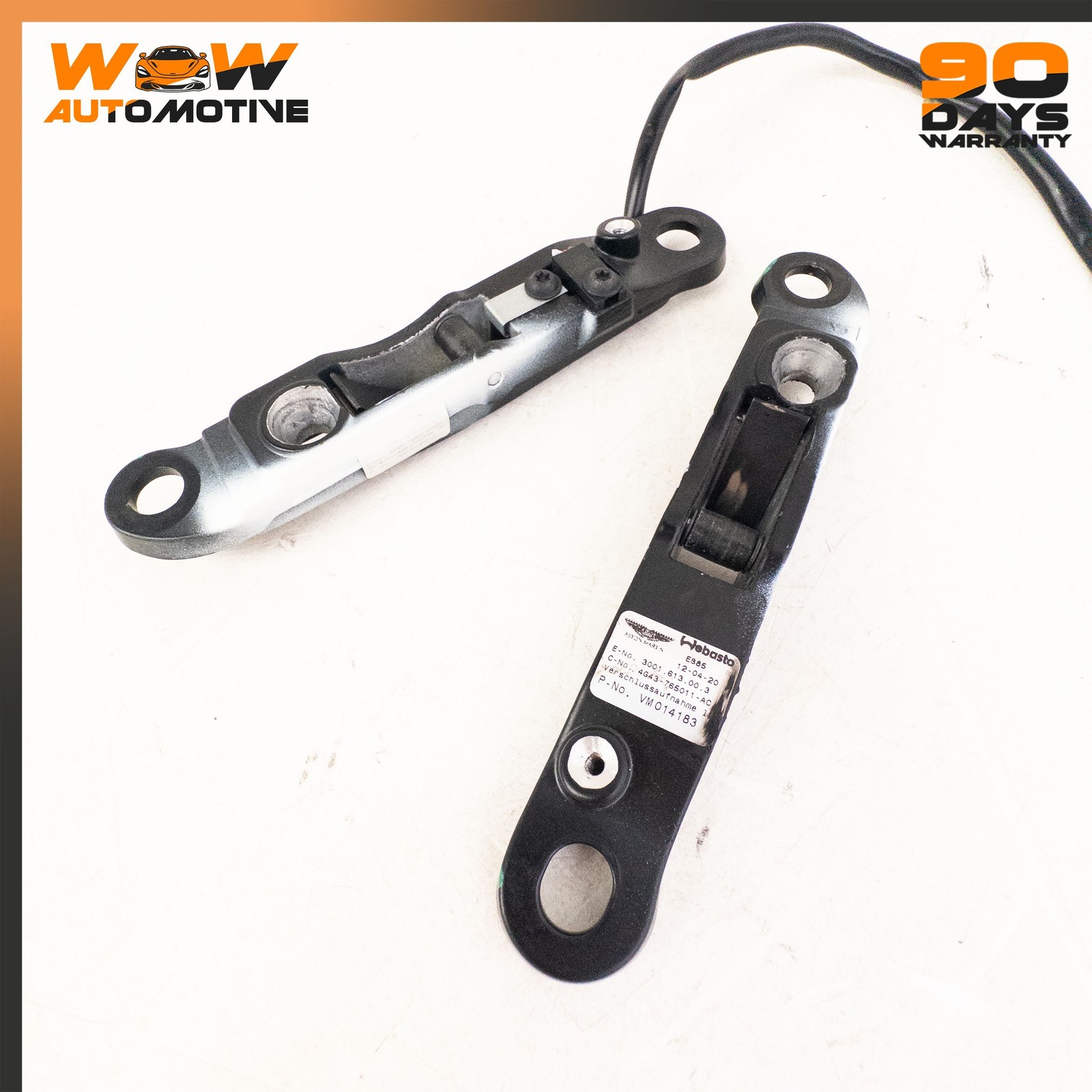 05-24 ASTON MARTIN V8 S VANTAGE DB9 RIGHT LEFT STRIKER HEADER LATCH LOCK SET OEM