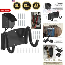 Heavy Duty Wheelbarrow Storage Hook Wall Mount Organizer Space Saver