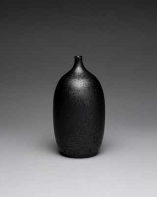 Karin & Walther Zander Crystalline-Glaze Chic Vase 1977 German Studio Pottery 
