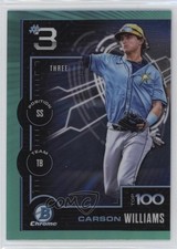 2025 Bowman Scouts Top 100 Chrome Aqua Refractor 62/125 Carson Williams 1ha9