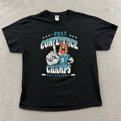 Philadelphia Eagles 2017 NFC East Champs Shirt Men's XL Black NFL Football Sport