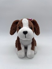 Battat Our Generation Brown & White Dog Plush Stuffed Animal Toy 6”