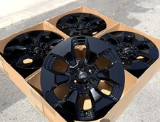 22 Ford F-150 Lightning Gloss Black Wheels Rims Factory Oem 10472 2022-2025 22 Ford F-150 Lightning Gloss Black Wheels Rims Factory Oem 10472 2022-2025