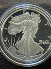 1986 S American Eagle Proof 1 oz Silver Deep Cameo Clamshell, Box,  & COA