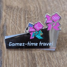 London 2012 Olympics & Paralympics &ldquo;Games-time travel!&rdquo; Enamel Pin Badge