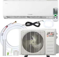 Everwell 18,000 BTU Mini Split AC Heat & Cool Ductless Up to 17SEER