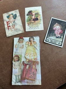 Antique Post Cards + Paper Dolls