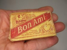 Saponetta Torta Pulizia Bon Ami Vintage Sigillata Anni 50 Pubblicità Made in USA