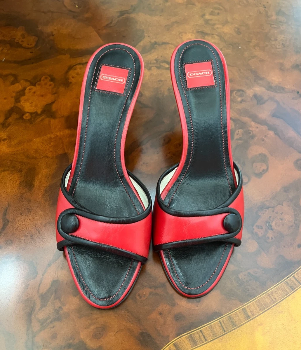 Coach Open Toe Red Sandals for Women for sale | eBay
