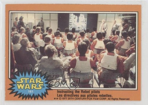 1977 OPC Star Wars #161 Instructing the Rebel pilots