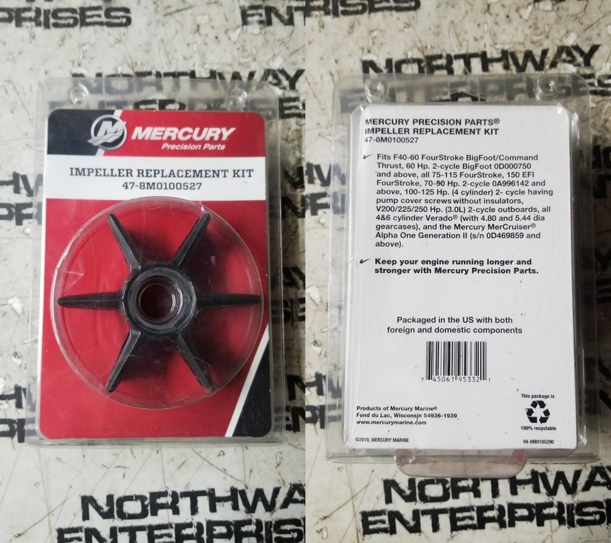 Mercury Impeller Replacement Kit 47-8m0100527 | eBay