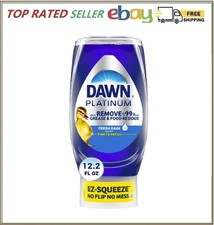 Dawn EZ-Squeeze Platinum Dishwashing Liquid Dish Soap, Fresh Rain Scent, 12.2 oz