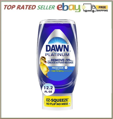#ad #ad Dawn EZ Squeeze Platinum Dishwashing Liquid Dish Soap Fresh Rain Scent 12.2 oz $5.97