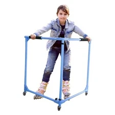  Folding Skater Aid for Kids Roller Skating, Roller Skate 30in Height Blue