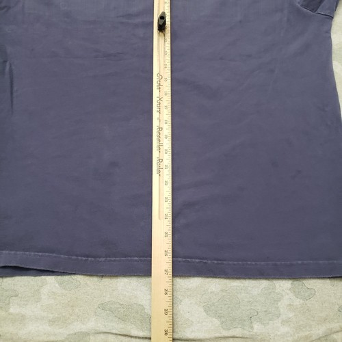 J. Peterman Shirt Mens Large Blue Pockets Pullover Long Sleeve - Picture 8 of 9