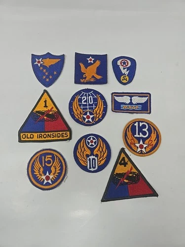 LOT OF 10 WW2 to PRESENT PATCHES  MILITARY
