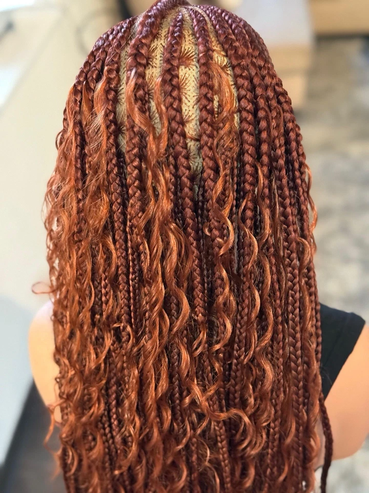 Ready To Ship Next Day, (free Shipping). Full Lace Boho Braided Wig - Image 2 of 4