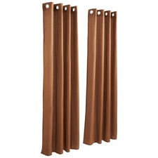 Uimoso Linen Blend Curtains 52 x 84 Inch Set of 2 Panels with Grommets