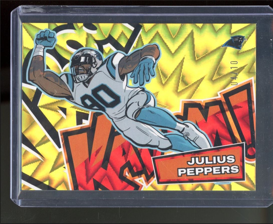 2025 Panini Absolute Julius Peppers #18 Gold Kaboom /10 Panthers