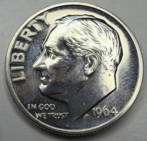 1964 Proof Silver Roosevelt Dime T51