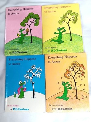 P.D. Eastman--Lot of 4 EVERYTHING HAPPENS TO AARON Summer Spring Winter Autumn