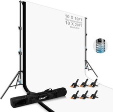 10 x 10ft Heavy Duty Background Support System, Professional Photo Backdrop
