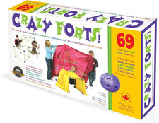  69 Piece Buildable Indoor/Outdoor Play Fort Playset, DIY, Build Your Own, STEA