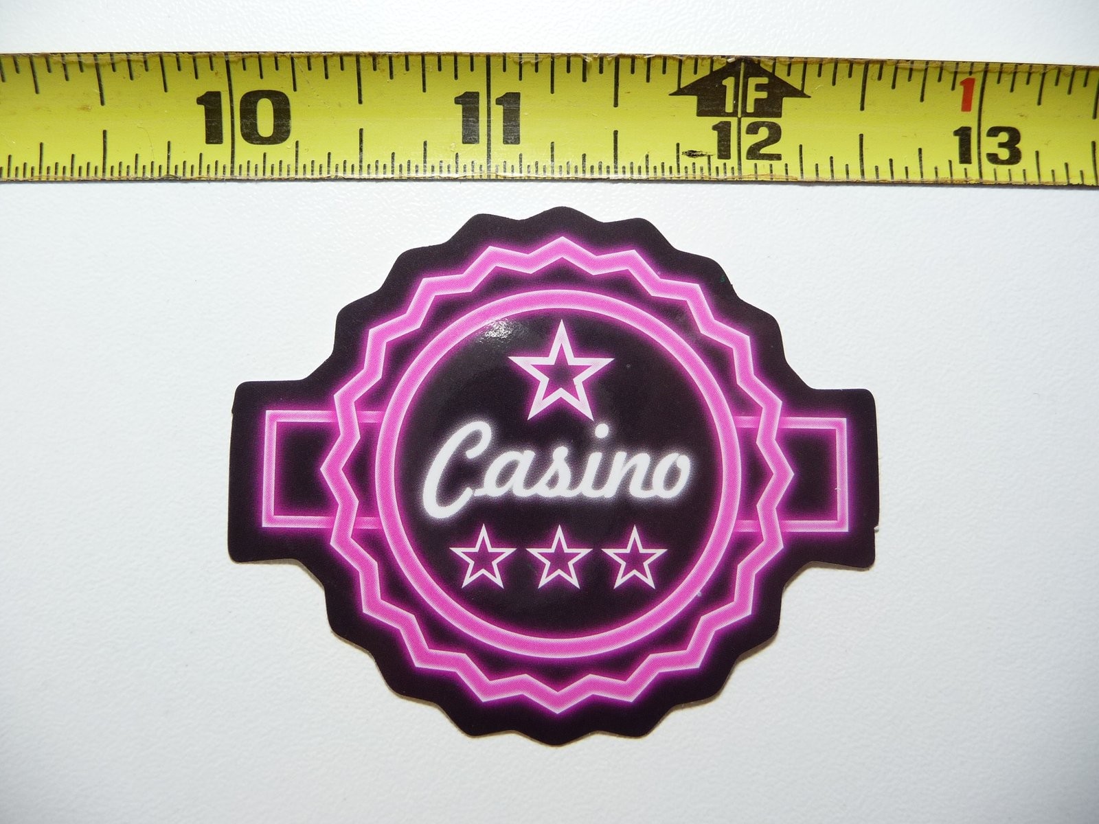 Neon Casino Card Game Decal Sticker for Laptop Funny Cute Room Decor