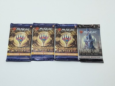 MtG Welcome Boosters Bundle #3 - (1) x ALL WILL BE ONE + (3) x DOMINARIA UNITED