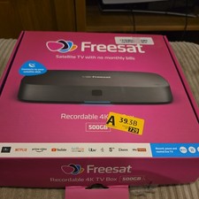 Freesat 4K Recordable Smart Digital TV Box - 500 GB