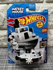 Hot Wheels Mickey Mouse HW Screen Time 9/10 Disney Steamboat 193/250 Black/White