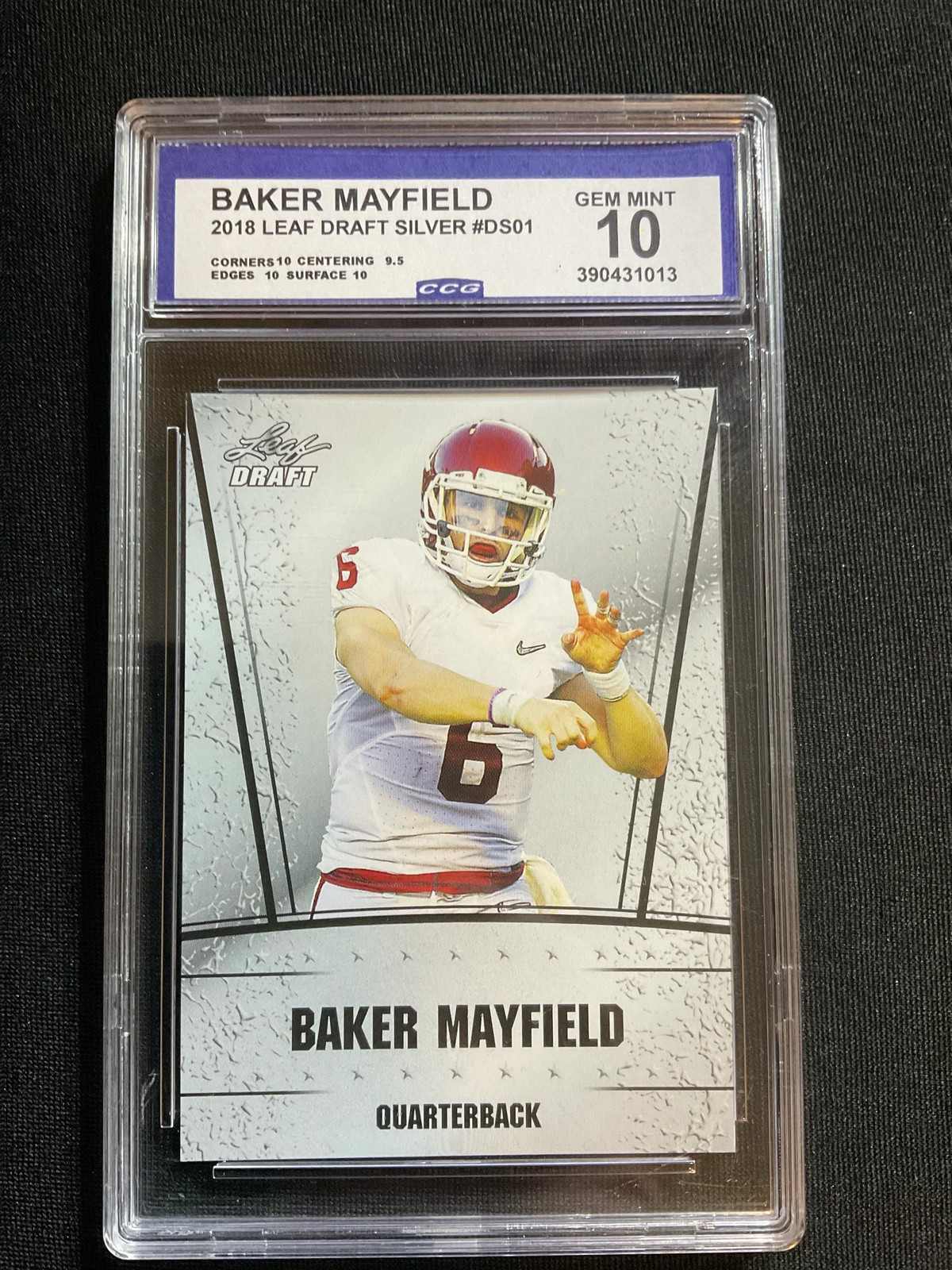 2018 Leaf Draft Baker Mayfield #DS-01 CCG 10