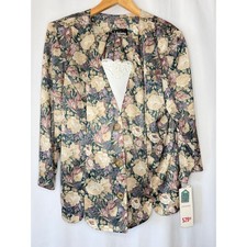 VTG Whirlaway Frocks Vintage Floral Blazer and Skirt Set 16P Green Mauve NWT USA