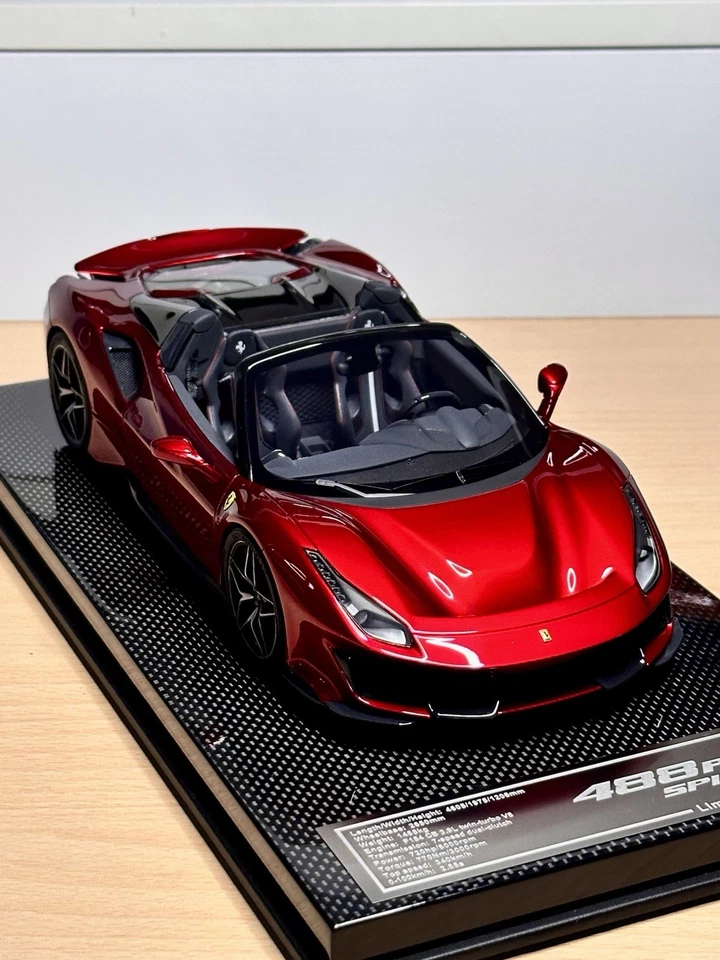 Ferrari 488 Pista Spider 1:18 Dino Model DM (no BBR, MR, Ivy, DG, Autoart, HWE) - Immagine 3 di 4