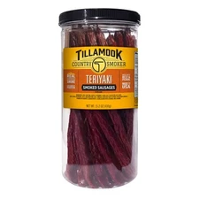 Tillamook Country Smoker Real Hardwood Smoked Sausages, Teriyaki, 15.2
