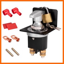 Battery Disconnect Switch 12V 24V 36V with Lock-Out Plate 500A High Current B...