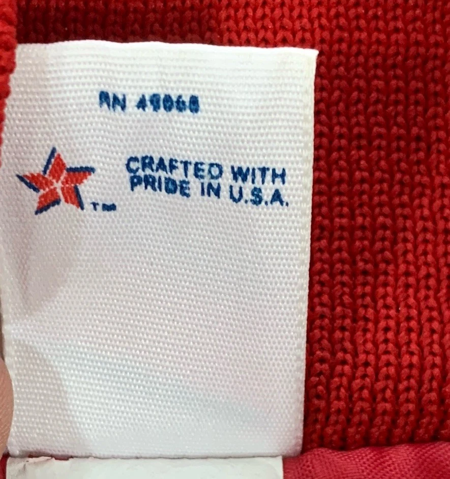 Chaquetas Soffe de Colección Marines de EE. UU. Grandes 42-44 Hechas en EE. UU. Bombardero Rojo Universitario Foto 4 de 4