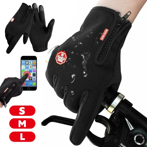 Winter Thermo Handschuhe Fahrrad Handschuhe Wasserdicht Touchscreen Herren Damen