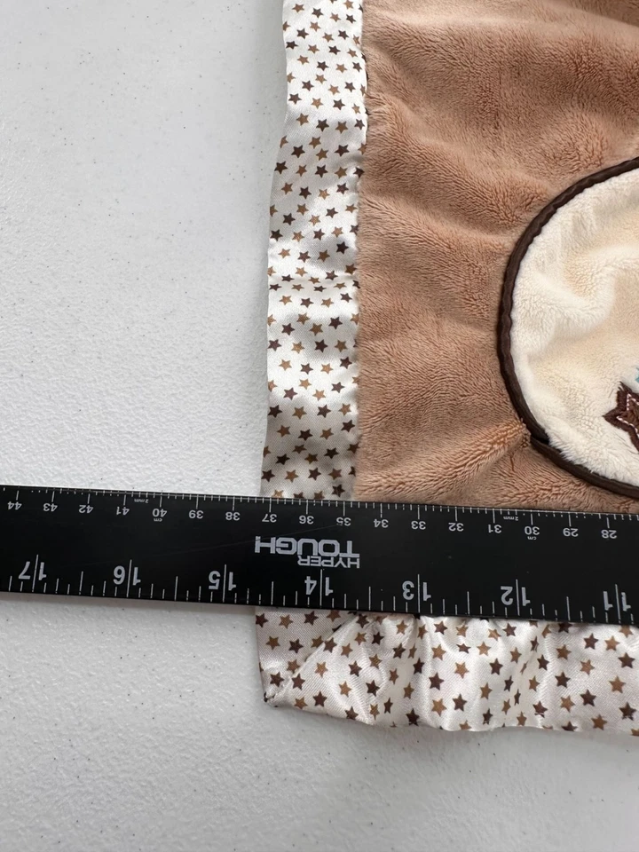 Manta de seguridad para bebé Douglas Brown Horse de felpa Lovey Star Trim suave estrella de 15" Foto 3 de 4