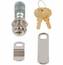 C415A Lock and Key Disc Tumbler Cam Lock Chrome Finish and you choose size