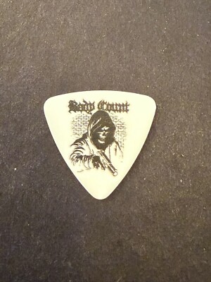 guitar pick collection - BODY COUNT. VINCENT PRICE. MERCILESS 2024. WHITE LOGO