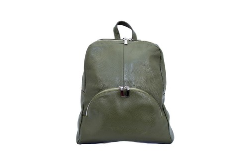 Women Soft Leather Backpack Rucksack Silver Zipper Closer with Multi-Pockets - Picture 7 of 49