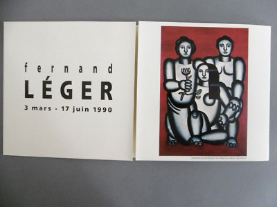 LÉGER Fernand Einladungskarte Museum VILLENEUVE D'ASCQ 1990 KUBISMUS Argentan