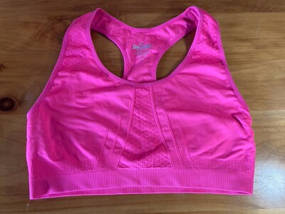 Spalding Womens Size L Racerback Sports Bra Pink
