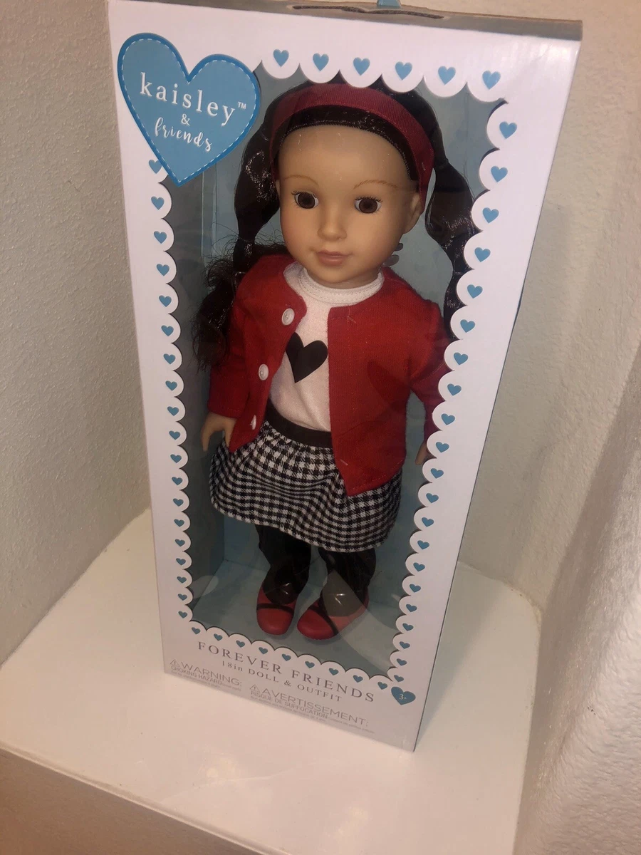 Kaisley Friends 18 Doll Red Sweater Checkered Skirt eBay