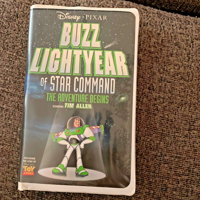 Disney Pixar Buzz Lightyear of Star Command: The Adventure Begins (VHS, 2000)