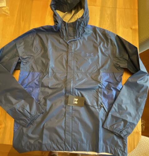 Under Armour CLOUDSTRIKE SHELL Jacket 1350950-404 Size LARGE Navy/Blue NEW - Picture 6 of 12